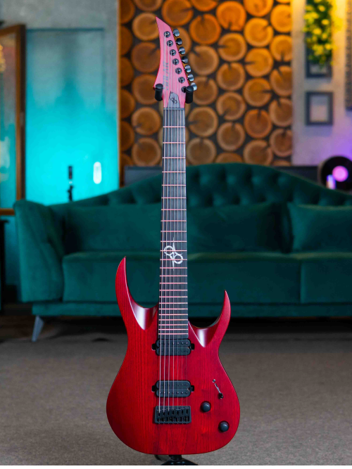 Solar Guitars A2.7TBR SK Trans Blood Red Matte