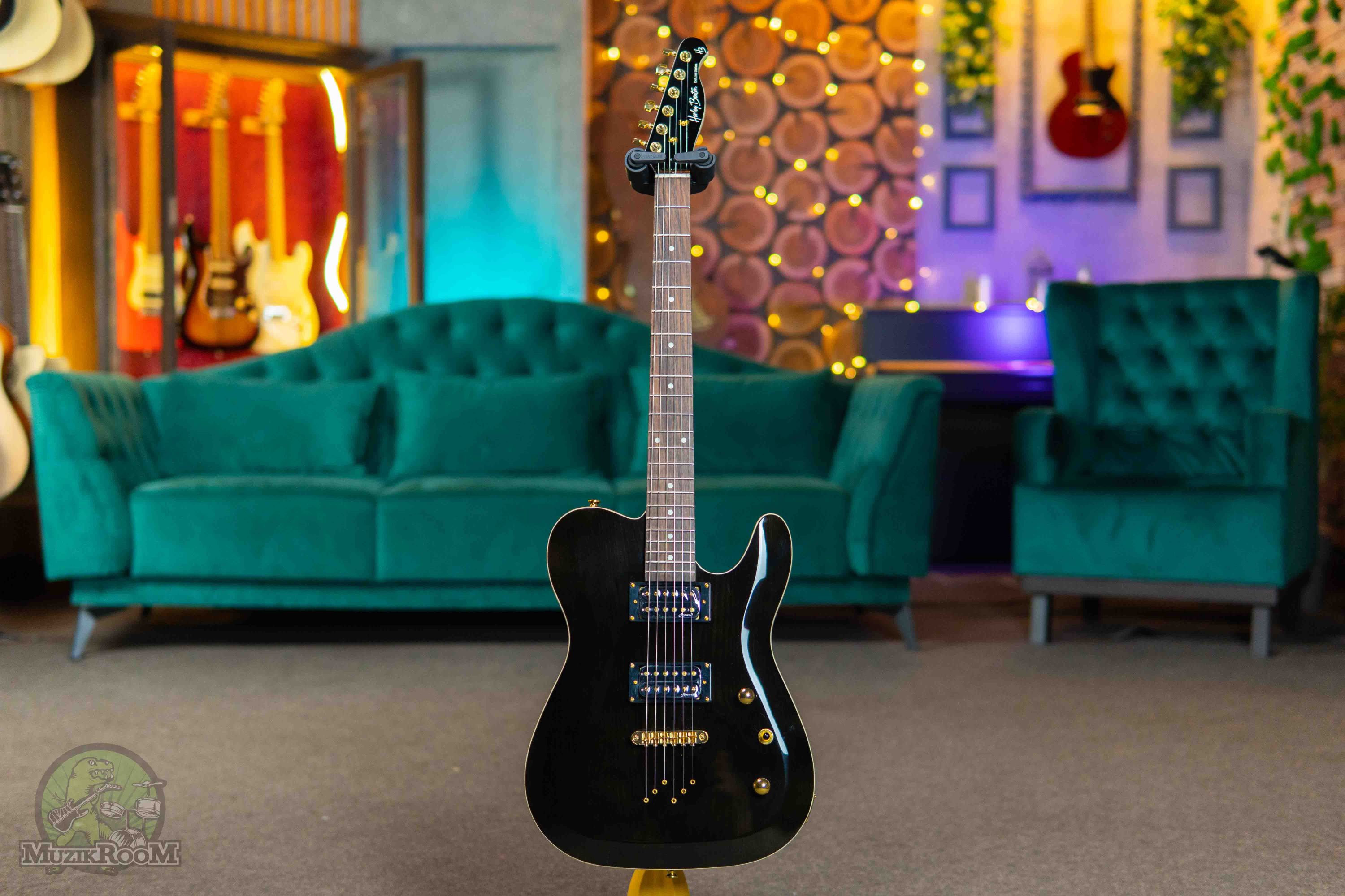 Harley Benton TE-40 TBK Deluxe Series Translucent Black