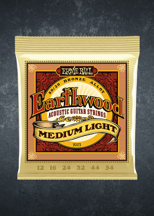 Ernie Ball 2003 Earthwood 80/20 Bronze Medium Light 12-54