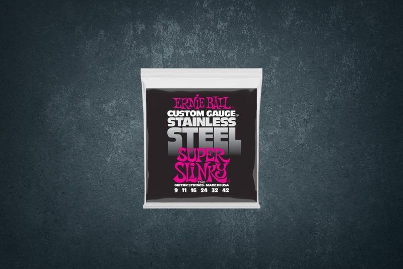 Ernie Ball 2248 Stainless Steel Slinky Super 9-42, струны для электрогитары