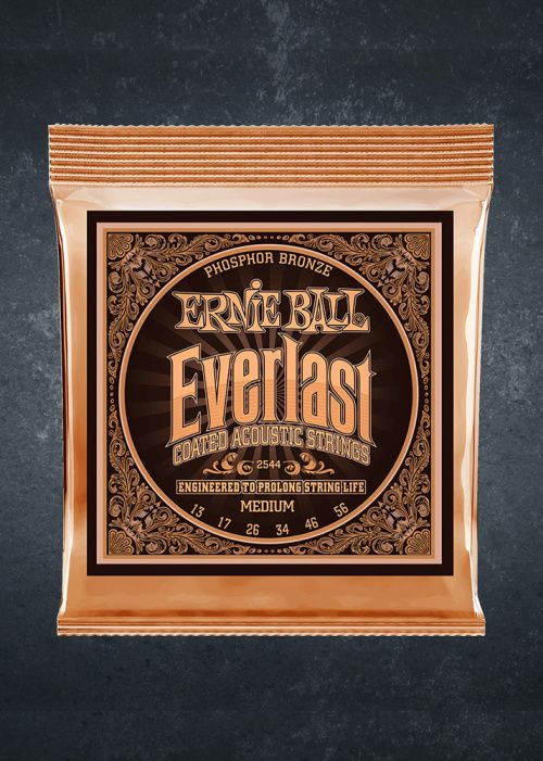 Ernie Ball 2544 Everlast Coated Phosphor Bronze Medium 13-56