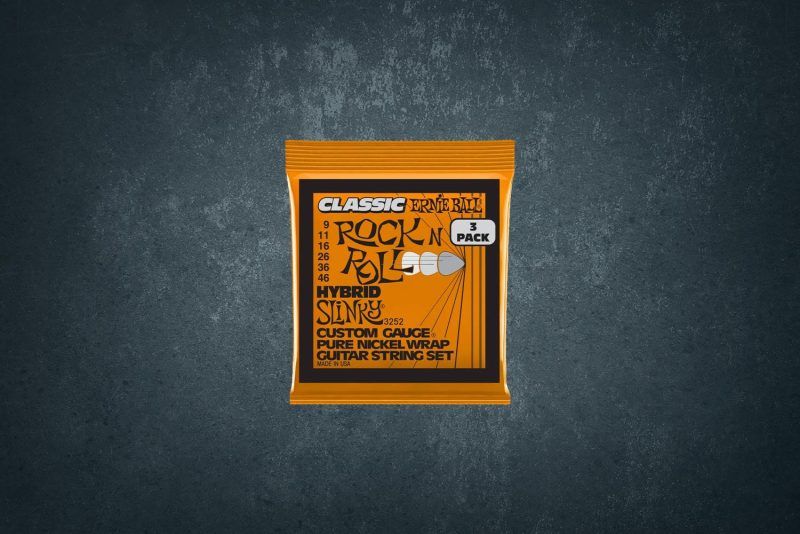 Ernie Ball 3252 Pure Classic RnR Slinky Hybrid 3 Pack 9-46