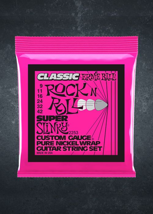 Ernie Ball 2253 Classic Rock n Roll Pure Nickel Slinky Super 9-42