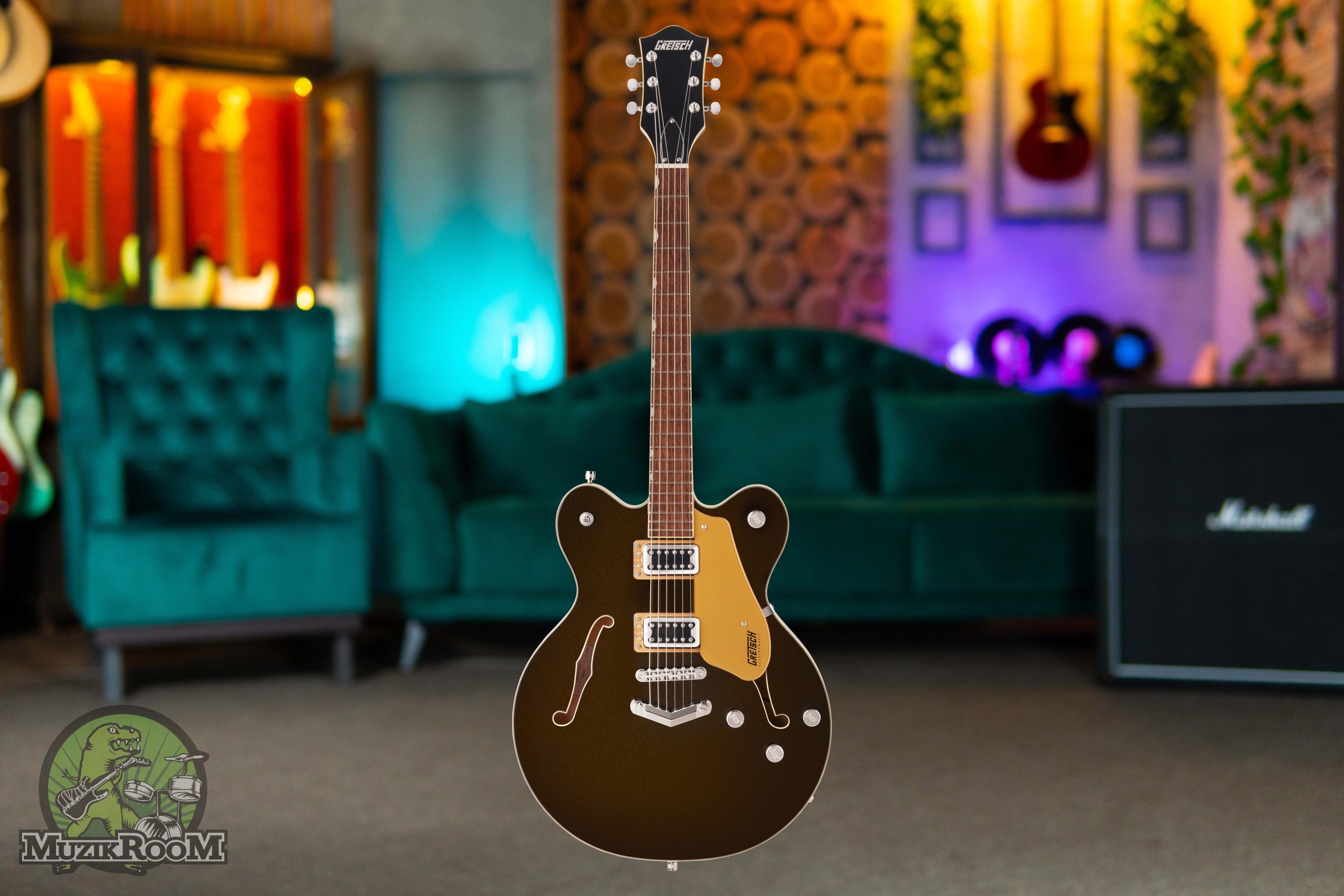 Gretsch G5622 Electromatic Center Block Double-Cut V-Stoptail Black Gold