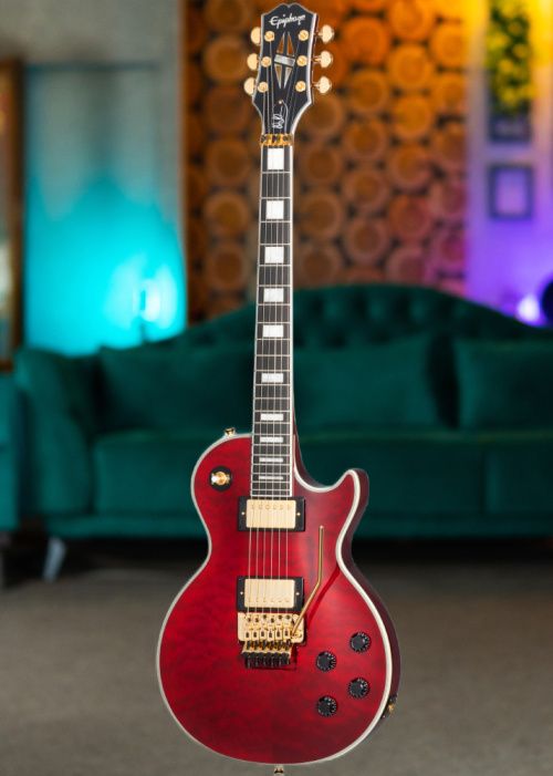 Epiphone Alex Lifeson Les Paul Custom Axcess Ruby