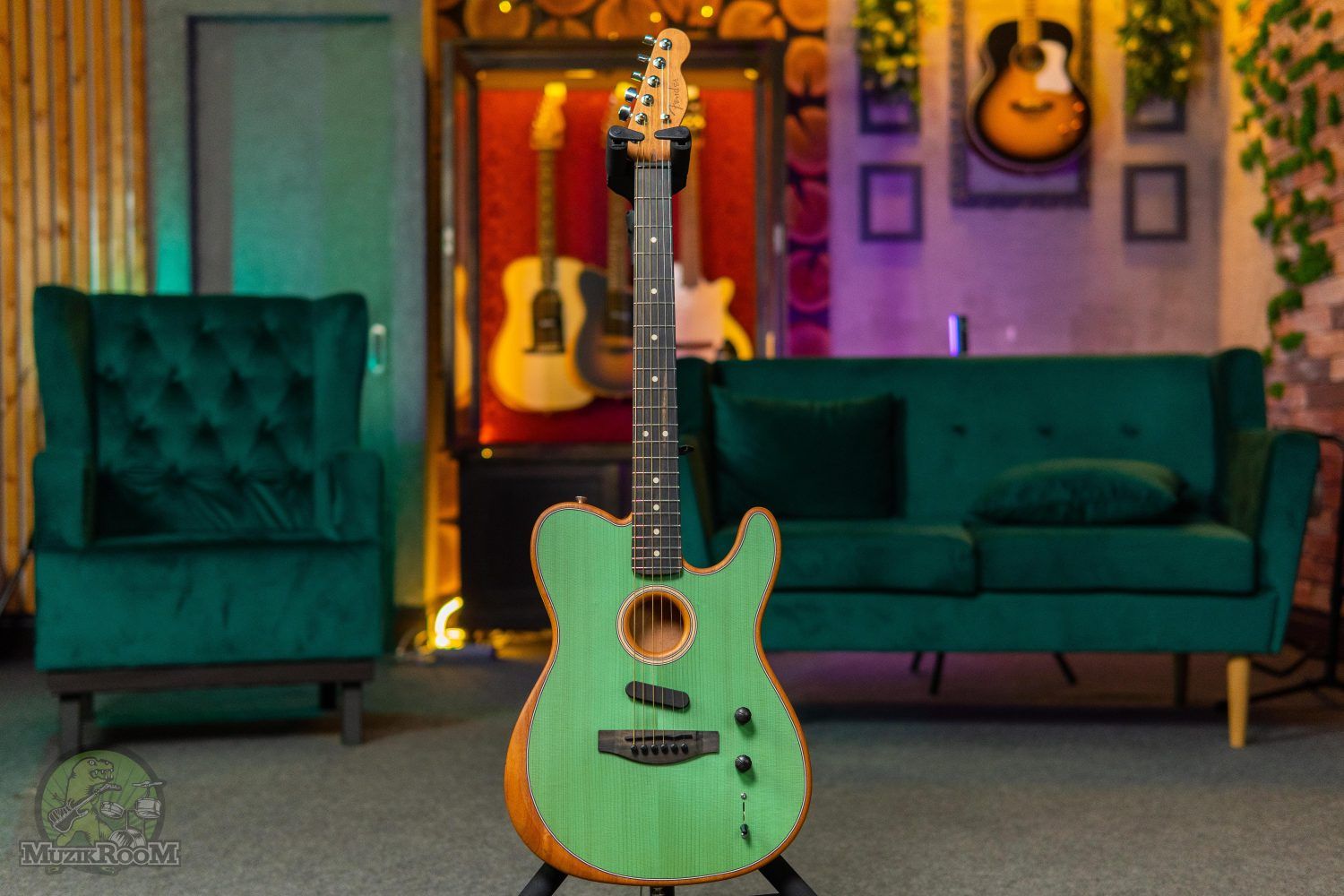 Fender American Acoustasonic Telecaster Seafoam Green