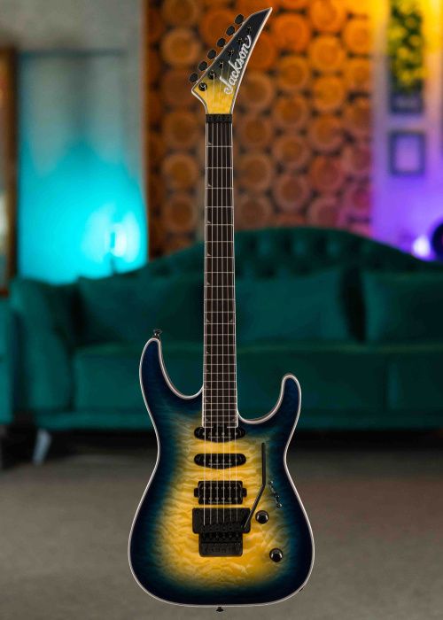 Jackson Pro Plus Soloist SLA3Q Amber Blue Burst