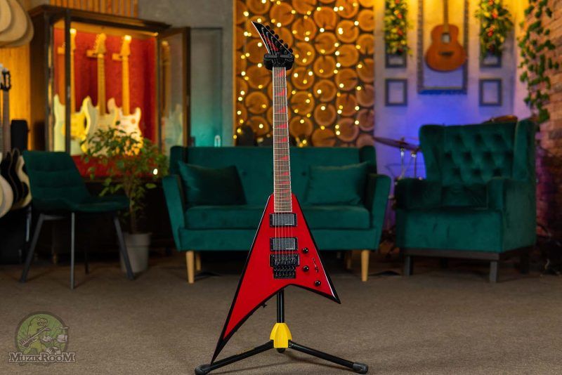 Jackson X Series Rhoads RRX24 Red with Black Bevels