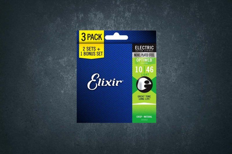 Струны Elixir 16552 Optiweb Electric 10-46 - 3 Pack