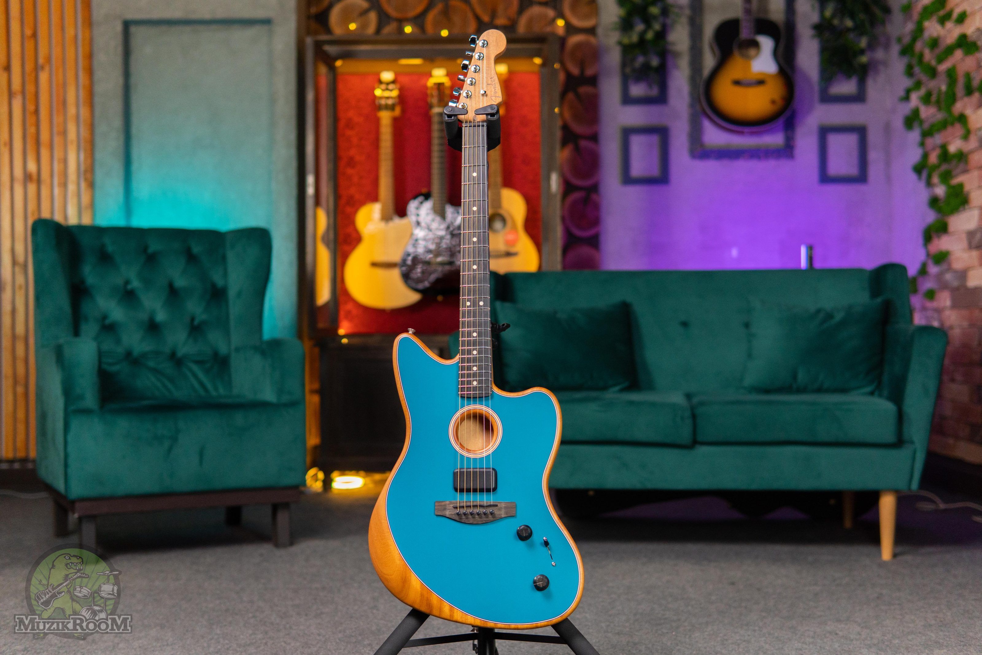 Fender American Acoustasonic Jazzmaster Ocean Turquoise