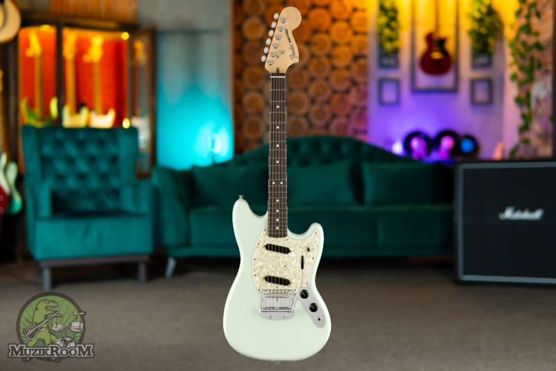 Fender American Performer Mustang Satin Sonic Blue