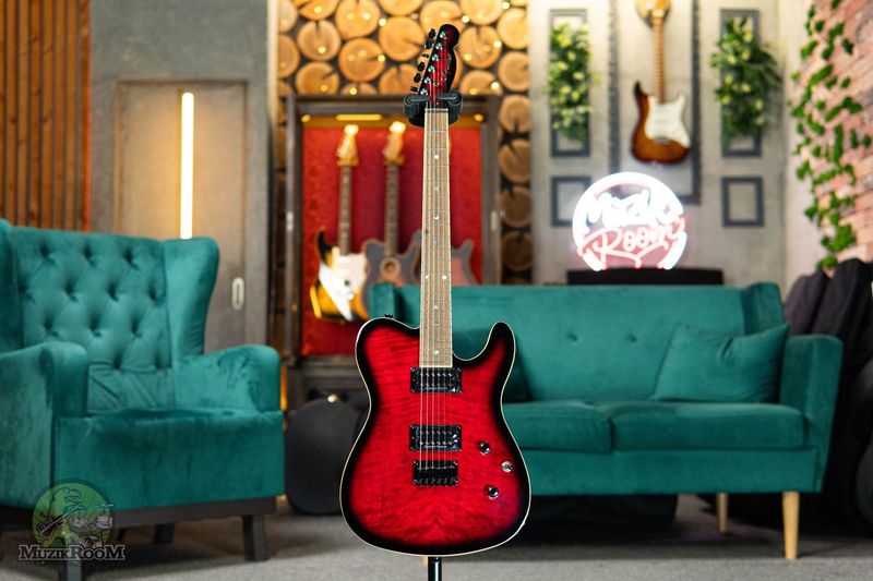 Fender Special Edition Custom Telecaster FMT HH Black Cherry Sunburst