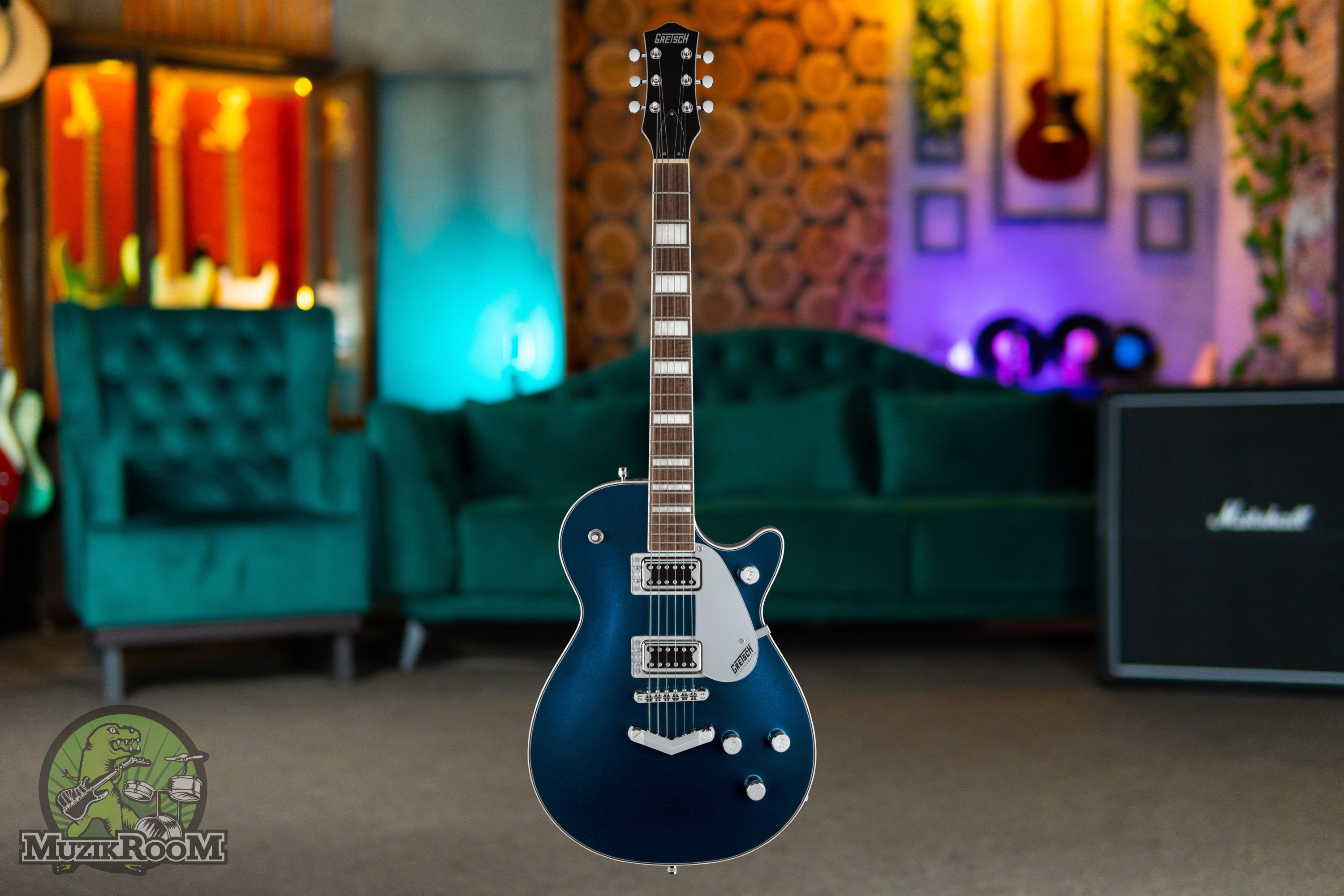 Gretsch G5220 Electromatic Jet BT Single-Cut V-Stoptail Midnight Sapphire