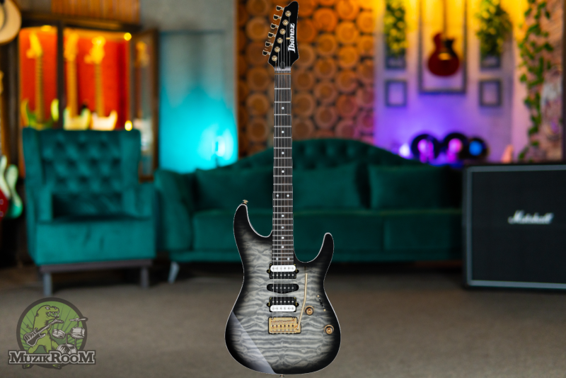 Ibanez Premium AZ47P1QM-BIB Black Ice Burst