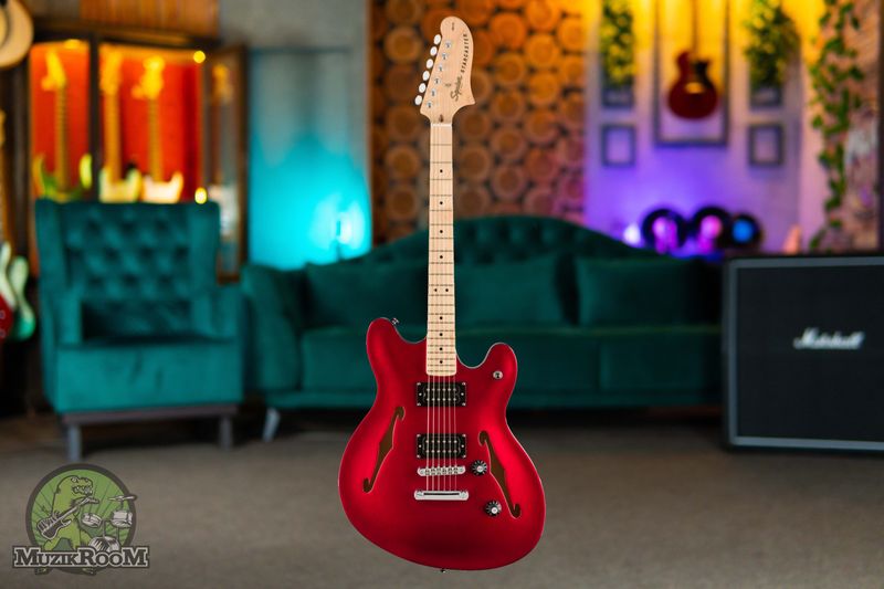 Squier Affinity Starcaster MN Candy Apple Red