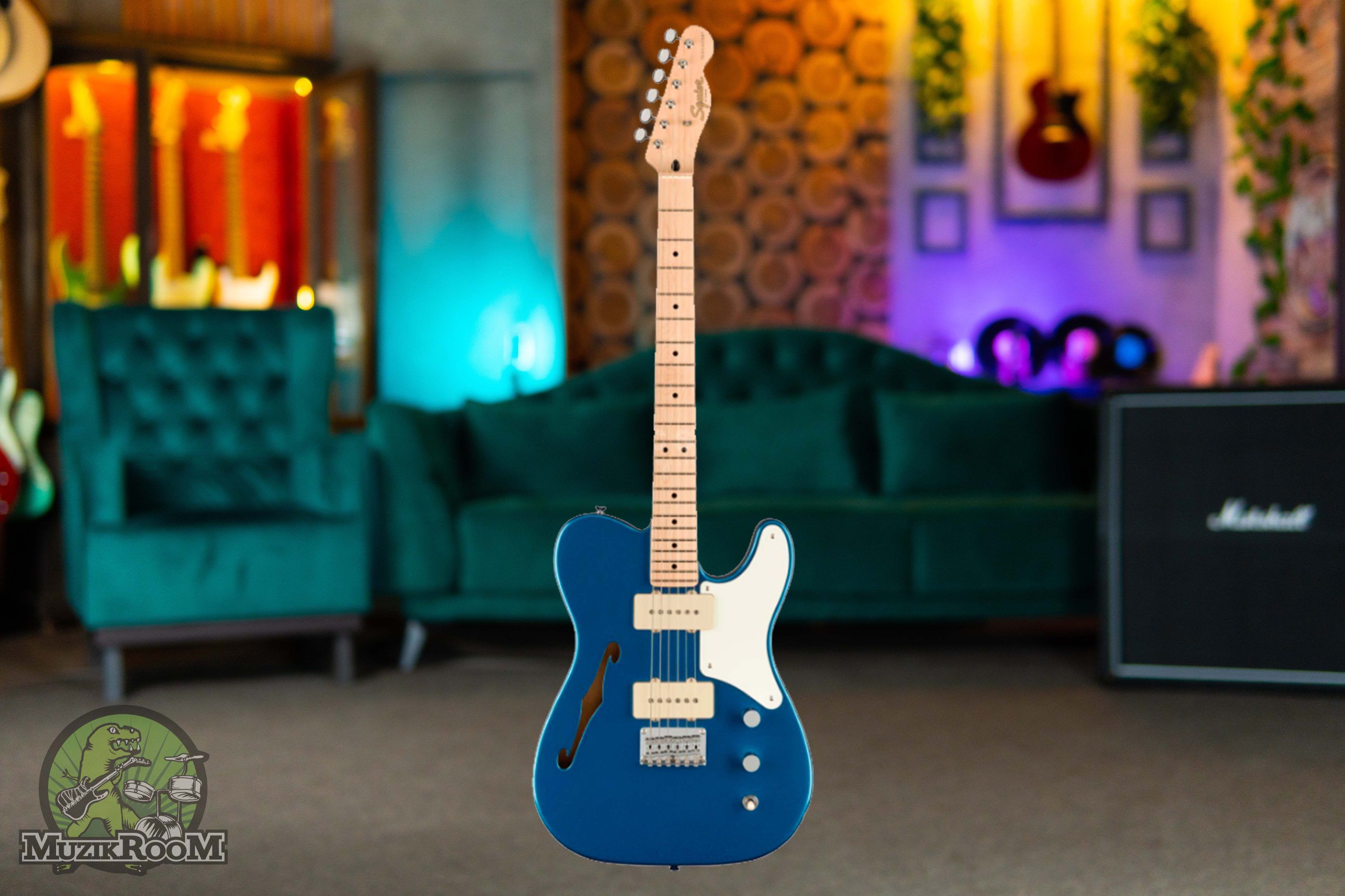 Squier Paranormal Cabronita Telecaster Thinline Lake Placid Blue