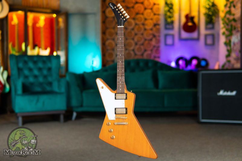 Epiphone 1958 Korina Explorer Lefthand Aged Natural