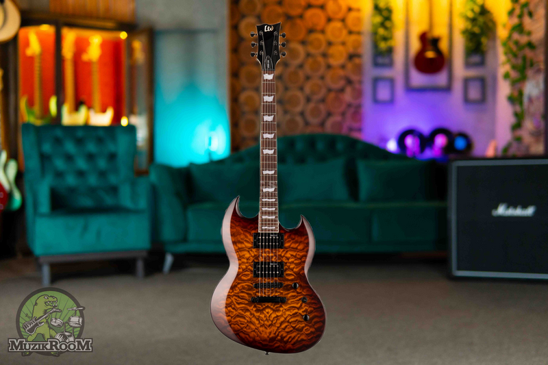 ESP LTD Viper-256 Dark Brown Sunburst