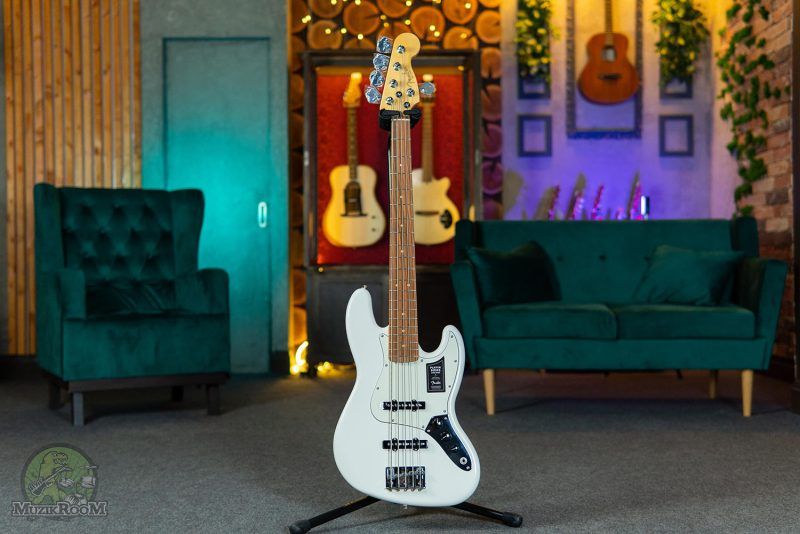 Fender Player Jazz Bass V PF Polar White