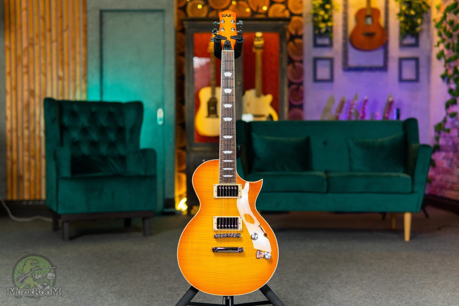 EART Guitar EGLP-620 Lemon Yellow