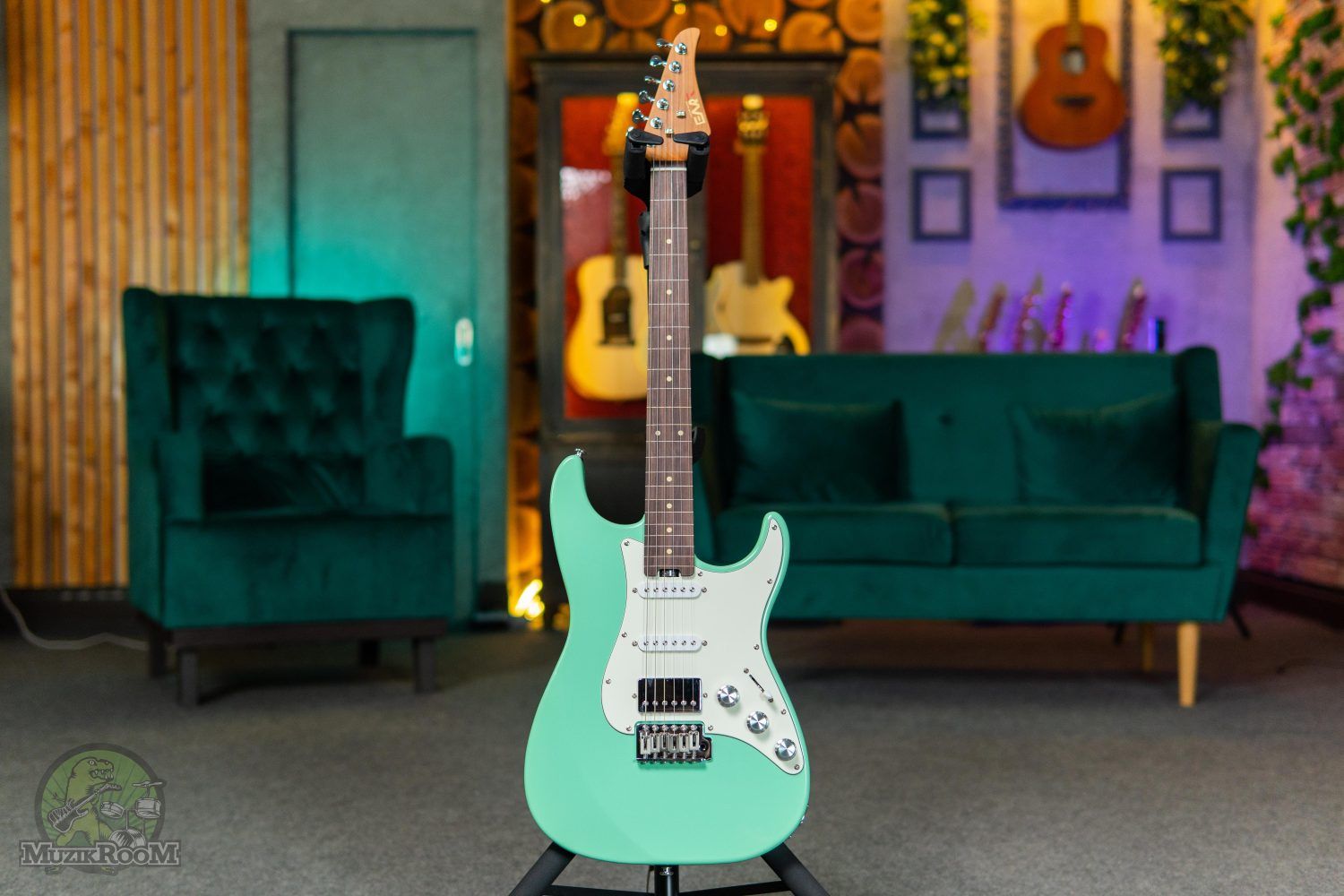 EART Guitar CP-1FL-CUSTOM Surf Green