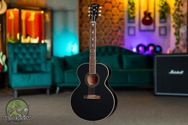 Epiphone J-180 LS Ebony