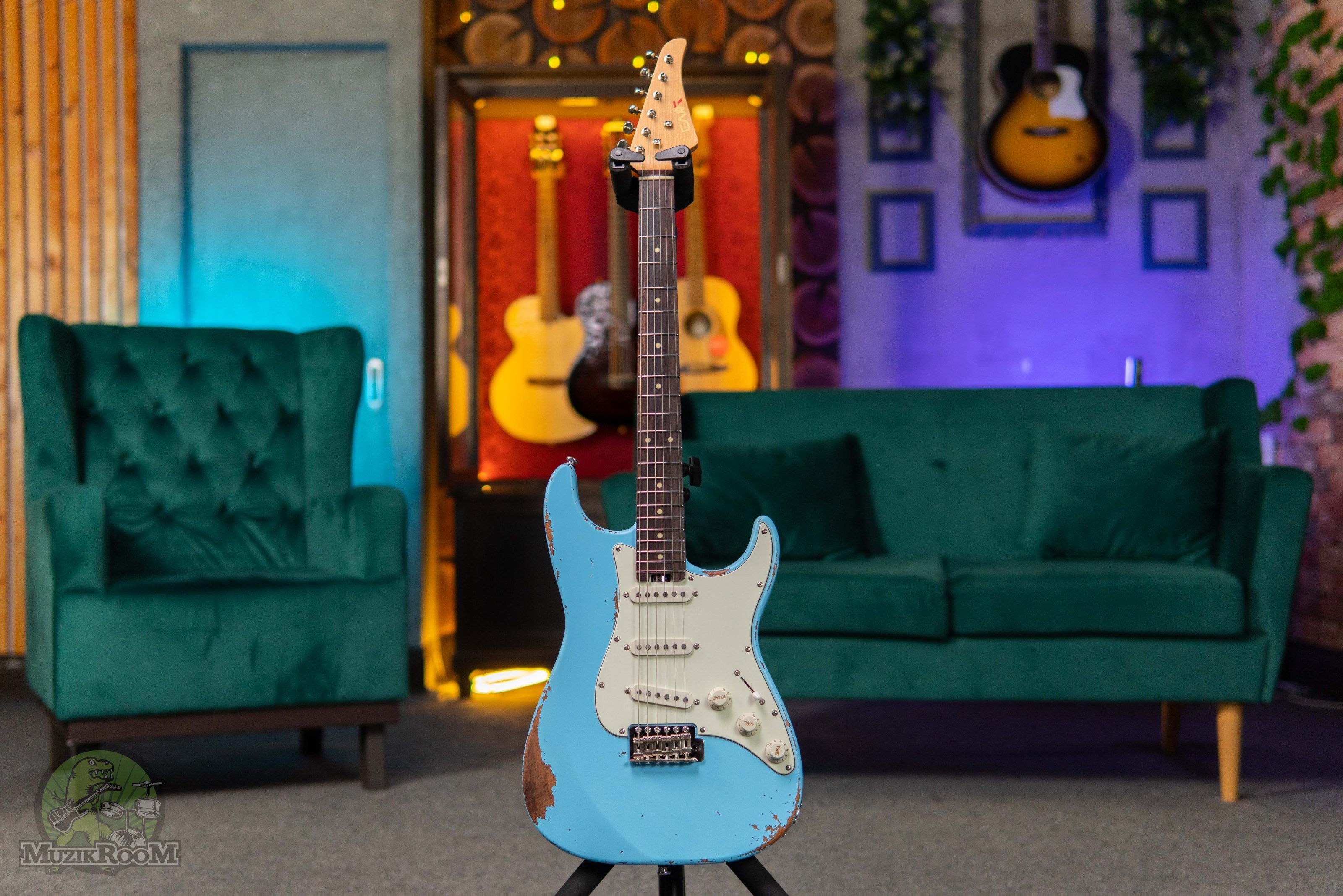 Eart Guitars Vintage-VS60 Sonic Blue