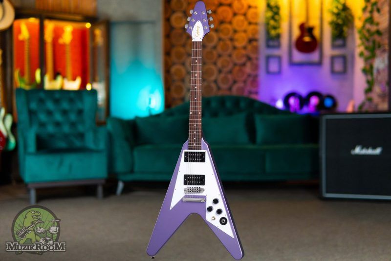 Epiphone Kirk Hammett 1979 Flying V Purple Metallic