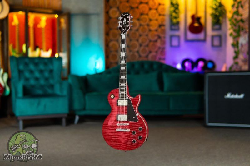 Epiphone Les Paul Custom Figured Transparent Red