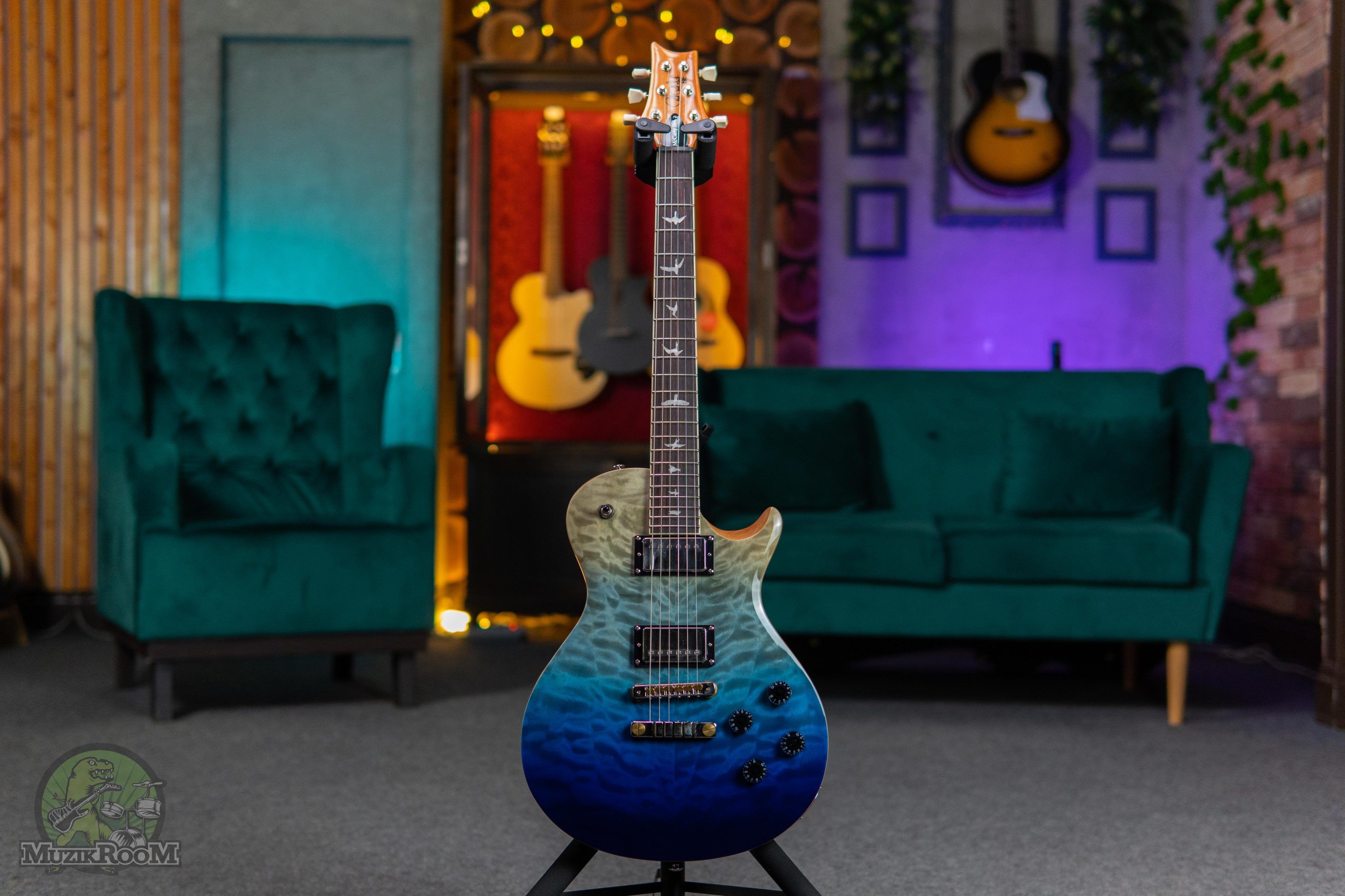 PRS SE McCarty 594 Quilt Blue Fade