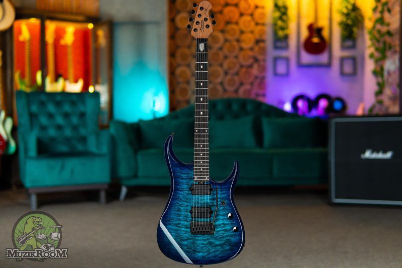 Sterling by Music Man JP150 DiMarzio Cerulean Paradise