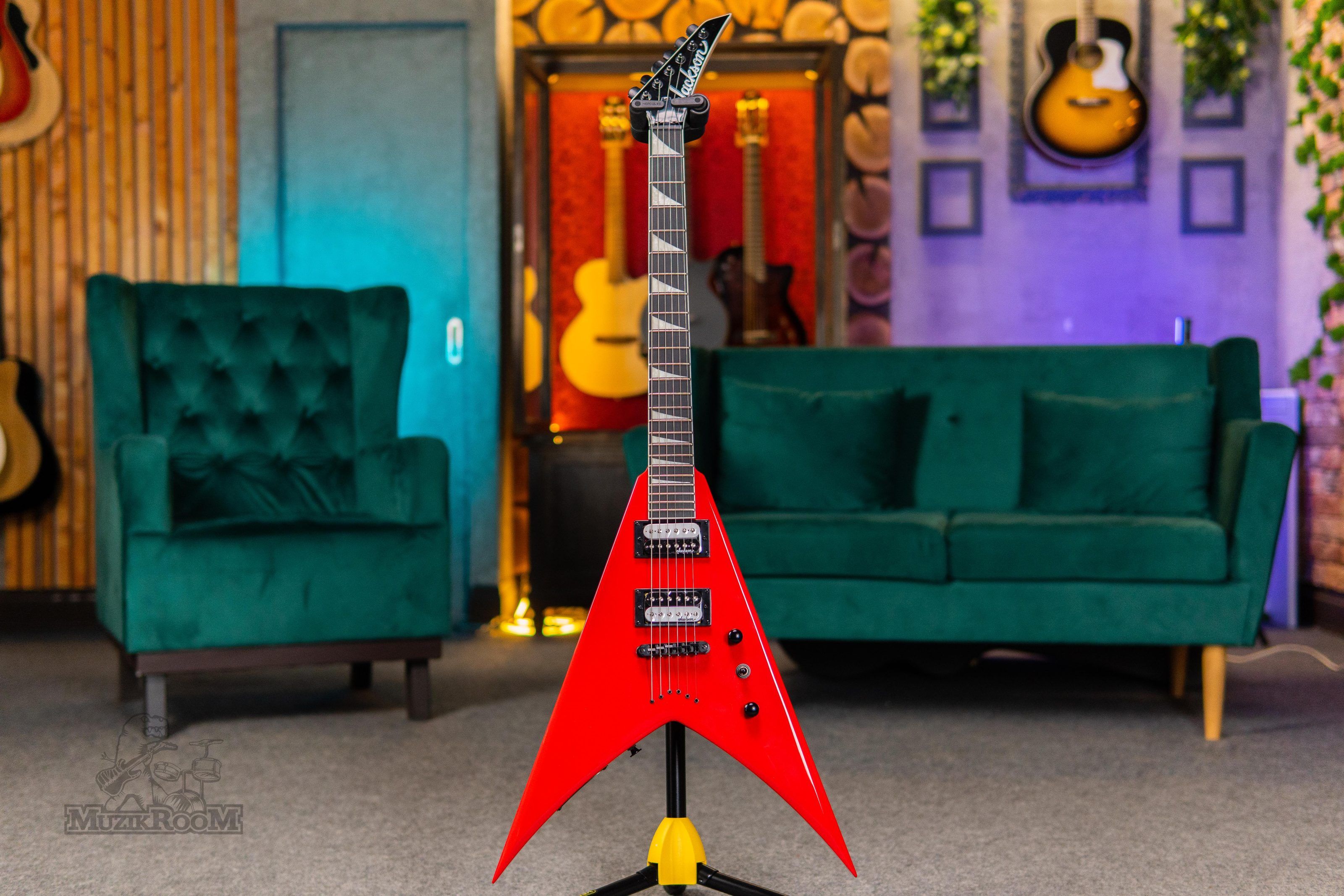 Jackson JS32T King V Ferarri Red