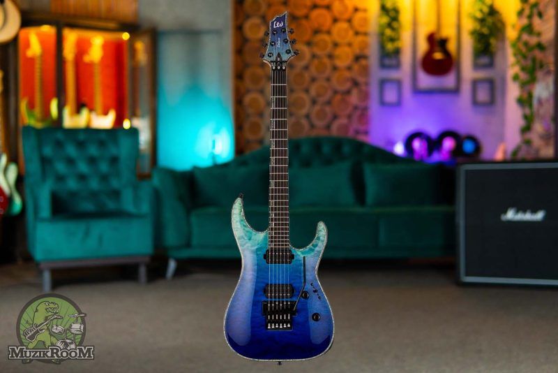 ESP LTD H-1001 FR QM Violet Shadow Fade