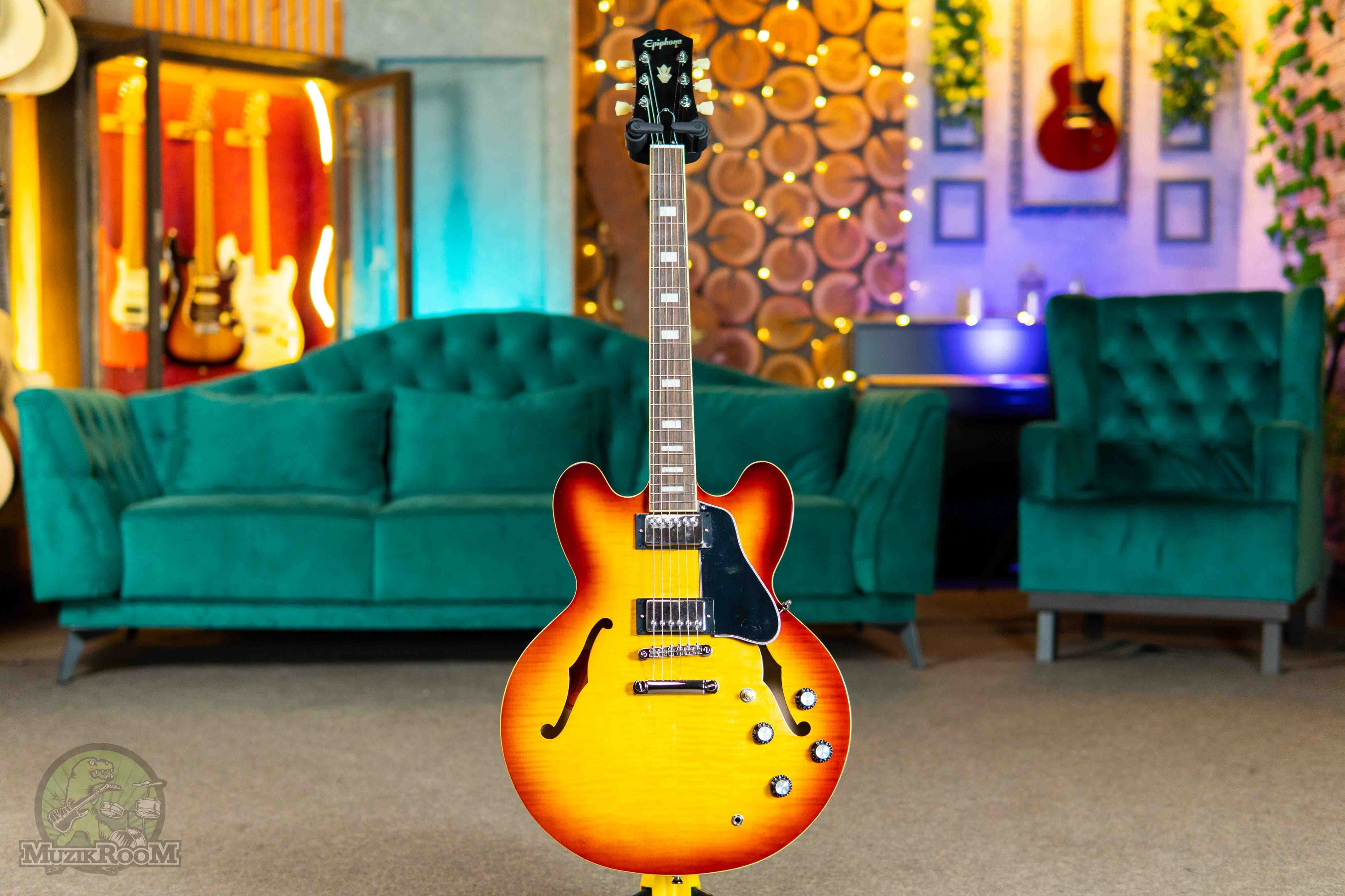 Epiphone ES-335 Figured Raspberry Tea Burst