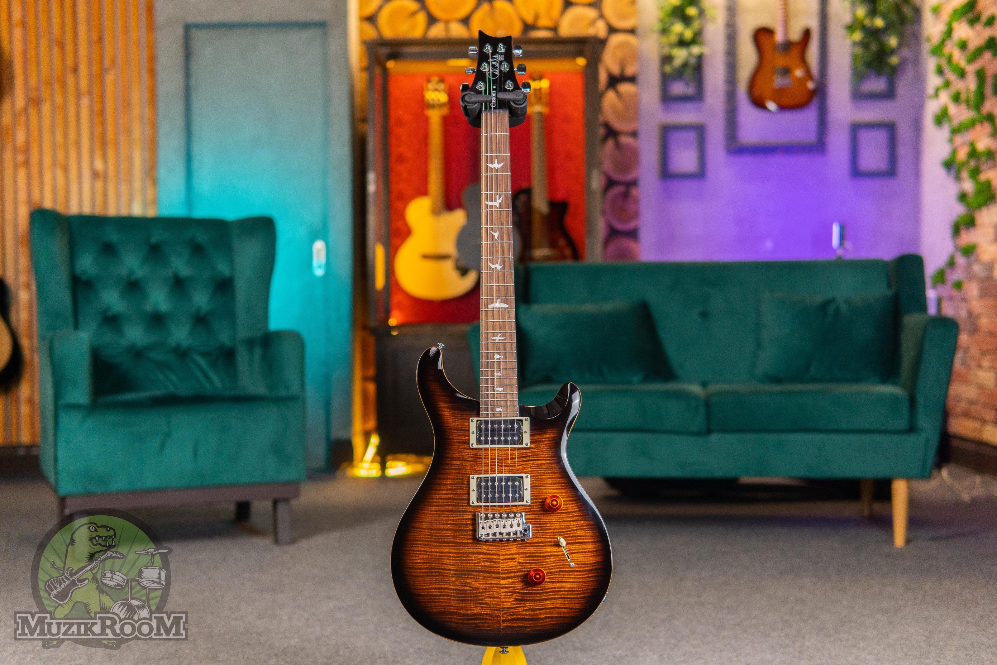 PRS SE Custom 24 Black Gold Burst