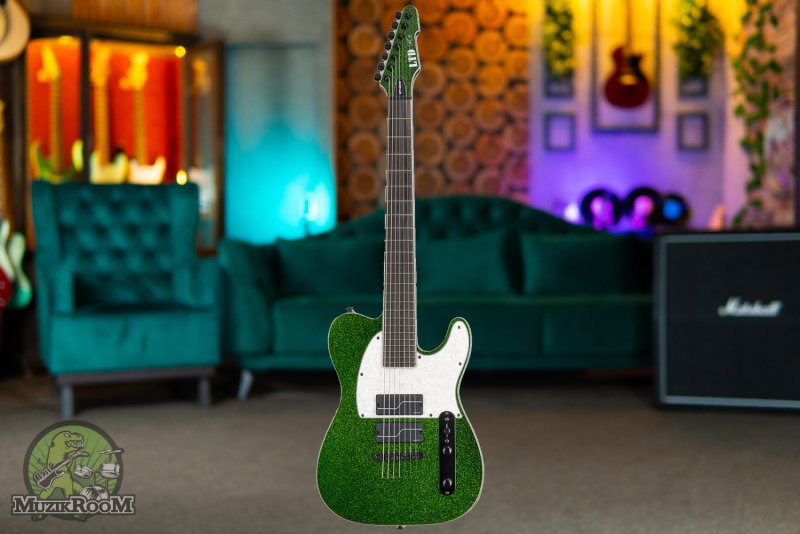 ESP LTD SCT-607 Baritone Green Sparkle Stephen Carpenter Signature