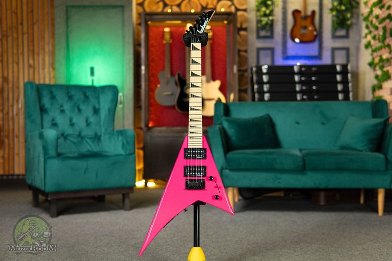 Jackson JS1X Rhoads Minion Neon Pink