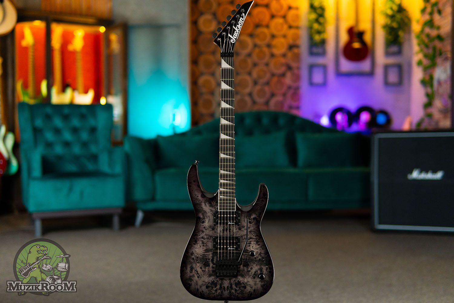 Jackson JS Series JS32 DKAP TR BLK Black