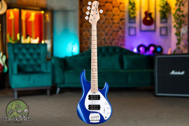 Sterling by Music Man S.U.B Sting Ray5 HH Cobra Blue