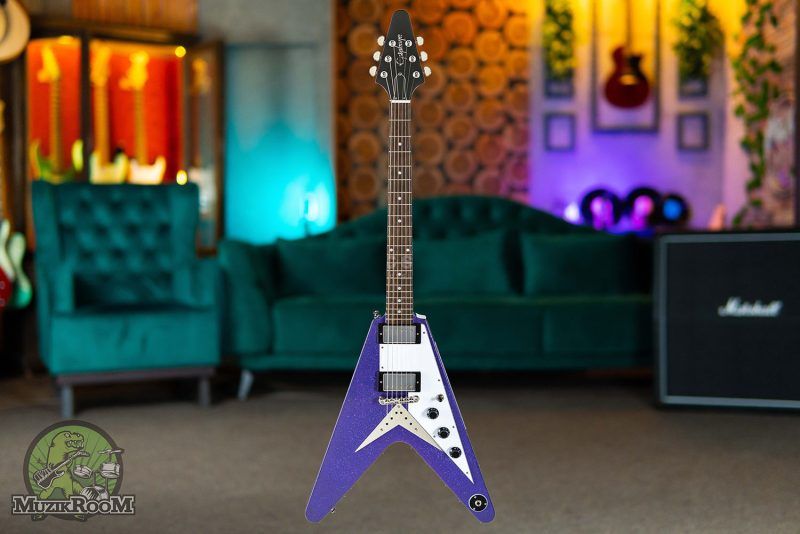 Epiphone Flying V Purple Sparkle