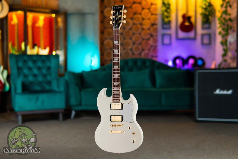 Harley Benton DC-Custom II White