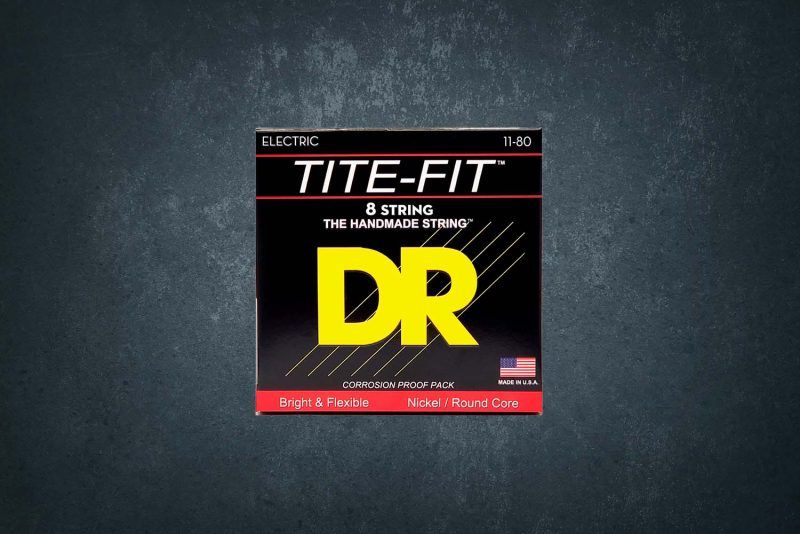 DR TF8-11 - струны для 8-струнной электрогитары, Калибр: 11-80