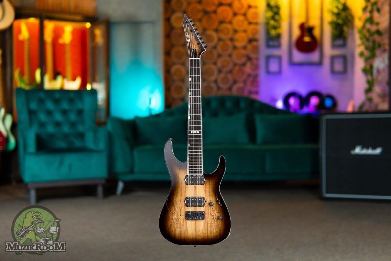 ESP E-II M-II 7 NT SM HS Dark Brown Natural Burst