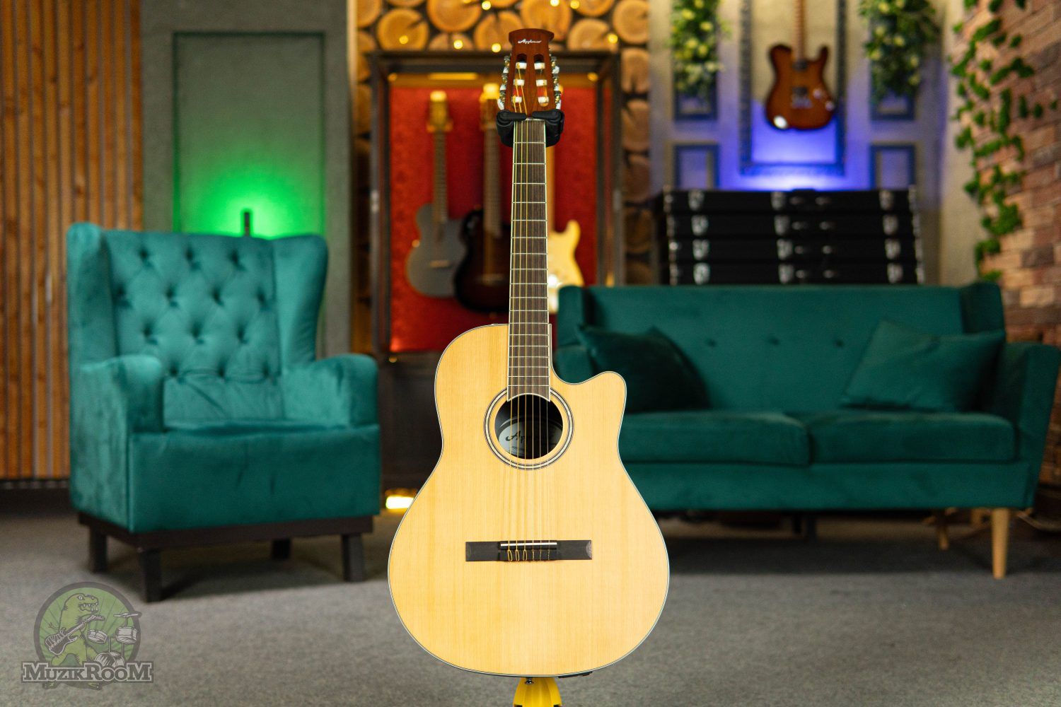Applause AB24CС-4S Balladeer Mid Cutaway Nylon Natural Satin