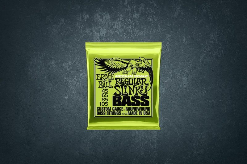 Ernie Ball 2856 - струны для бас-гитары Regular Slinky Nckl Wnd Medium Scale