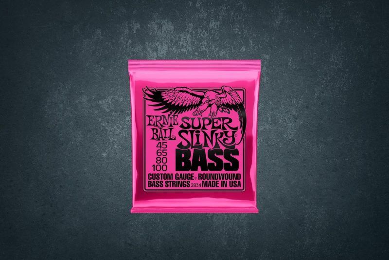 Ernie Ball 2834 Nickel Wound Bass Super Slinky, 45-100