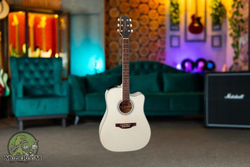 Takamine GD37CE Pearl White