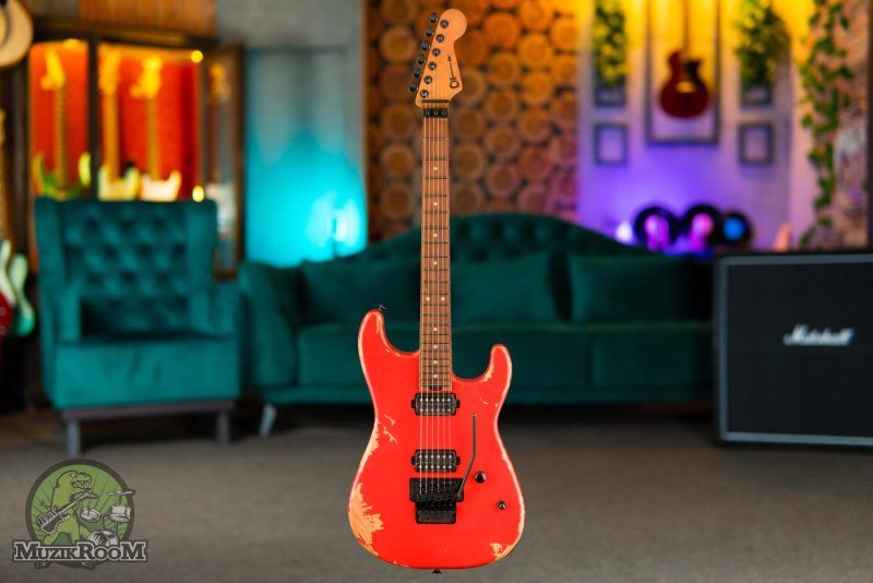 Charvel Pro-Mod Relic San Dimas Style 1 HH FR PF Weathered Orange, электрогитара