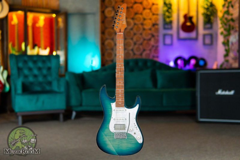 Ibanez Standard AZ22S1F Transparent Turquoise Burst