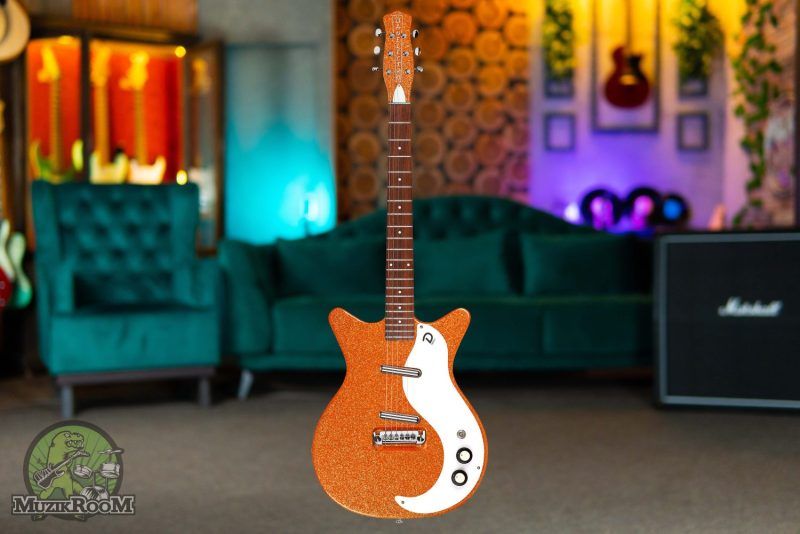 Danelectro 59M NOS+ Orange Metalflake